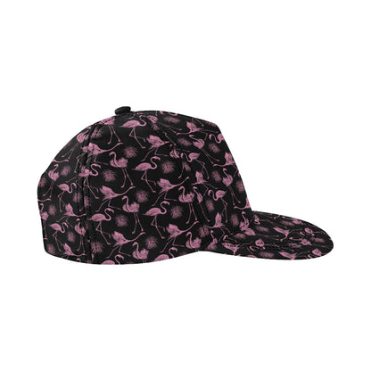 Flamingo Pink Print Pattern Snapback Cap
