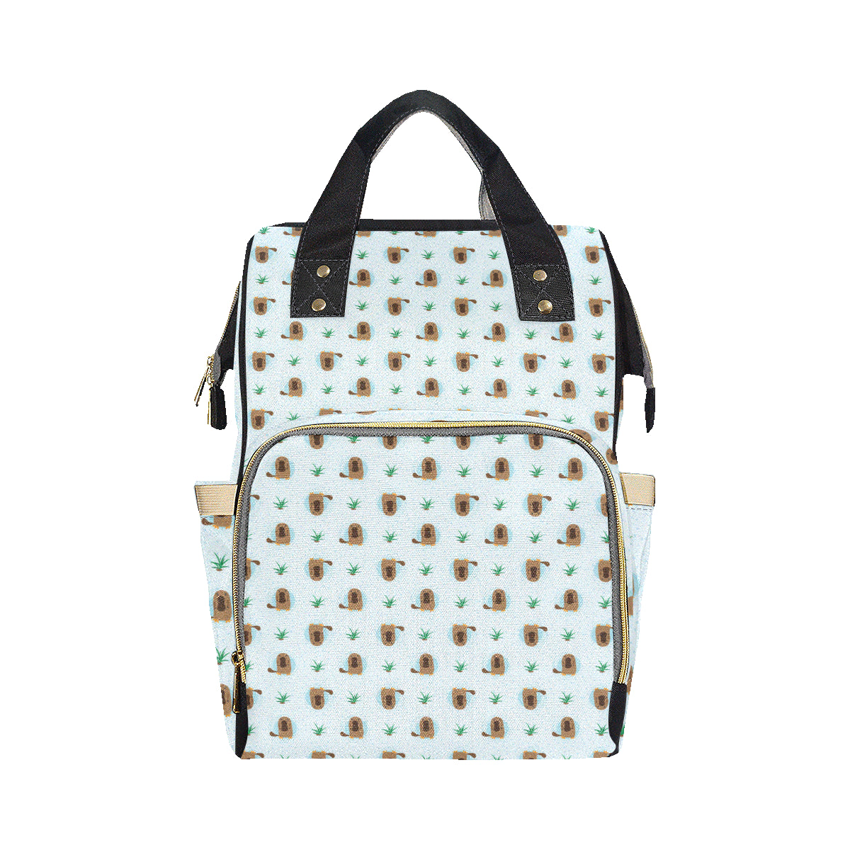 Platypus Pattern Print Design A04 Diaper Bag Backpack