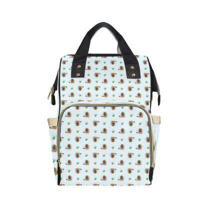 Platypus Pattern Print Design A04 Diaper Bag Backpack