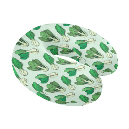 Bok Choy Pattern Print Design 01 U-Shaped Travel Neck Pillow