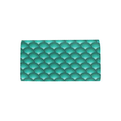 Scales Pattern Print Design 01 Women's Trifold Wallet