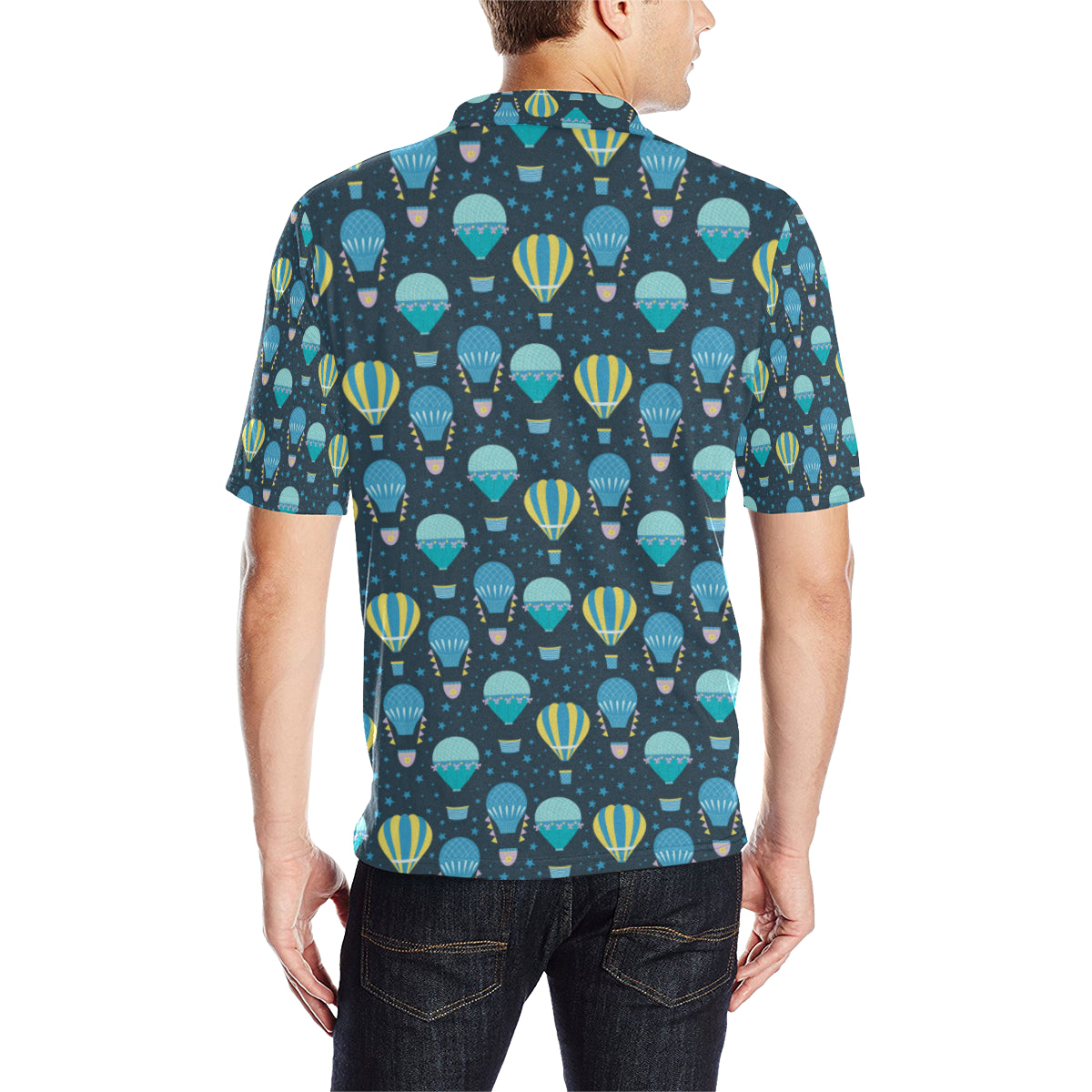 Ballon Pattern Print Design 06 Men Polo Shirt