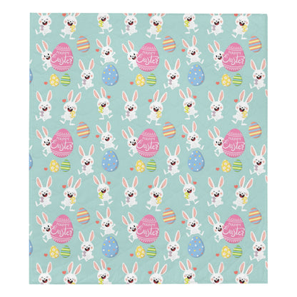 Easter Eggs Pattern Print Design RB014 Premium Quilt