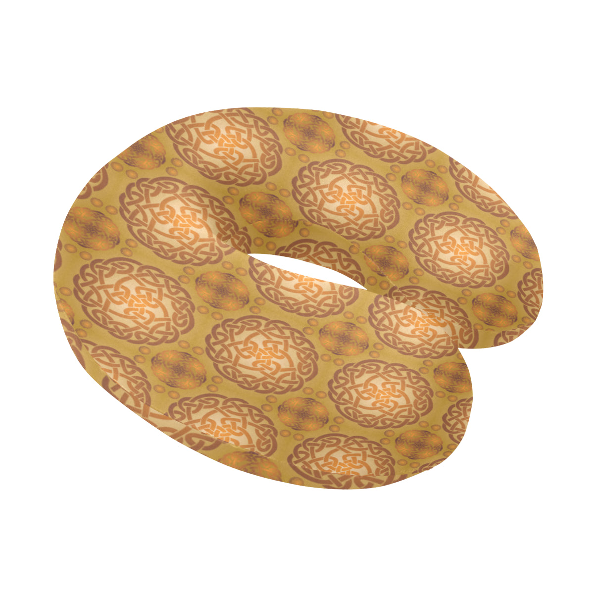 Celtic Pattern Print Design 01 U-Shaped Travel Neck Pillow