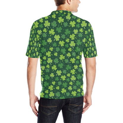 Clover  Pattern Print Design 02 Men Polo Shirt