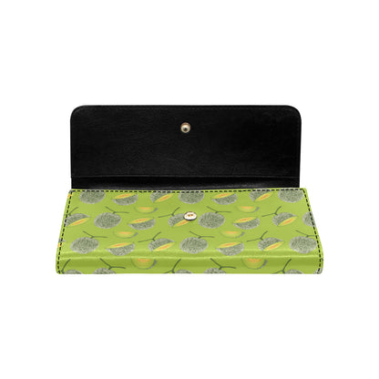 Cantaloupe Pattern Print Design 03 Women's Trifold Wallet