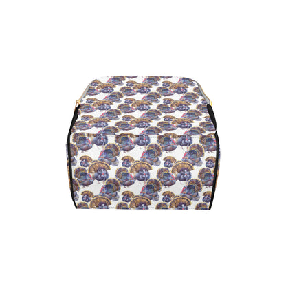 Turkey Pattern Print Design 01 Diaper Bag Backpack