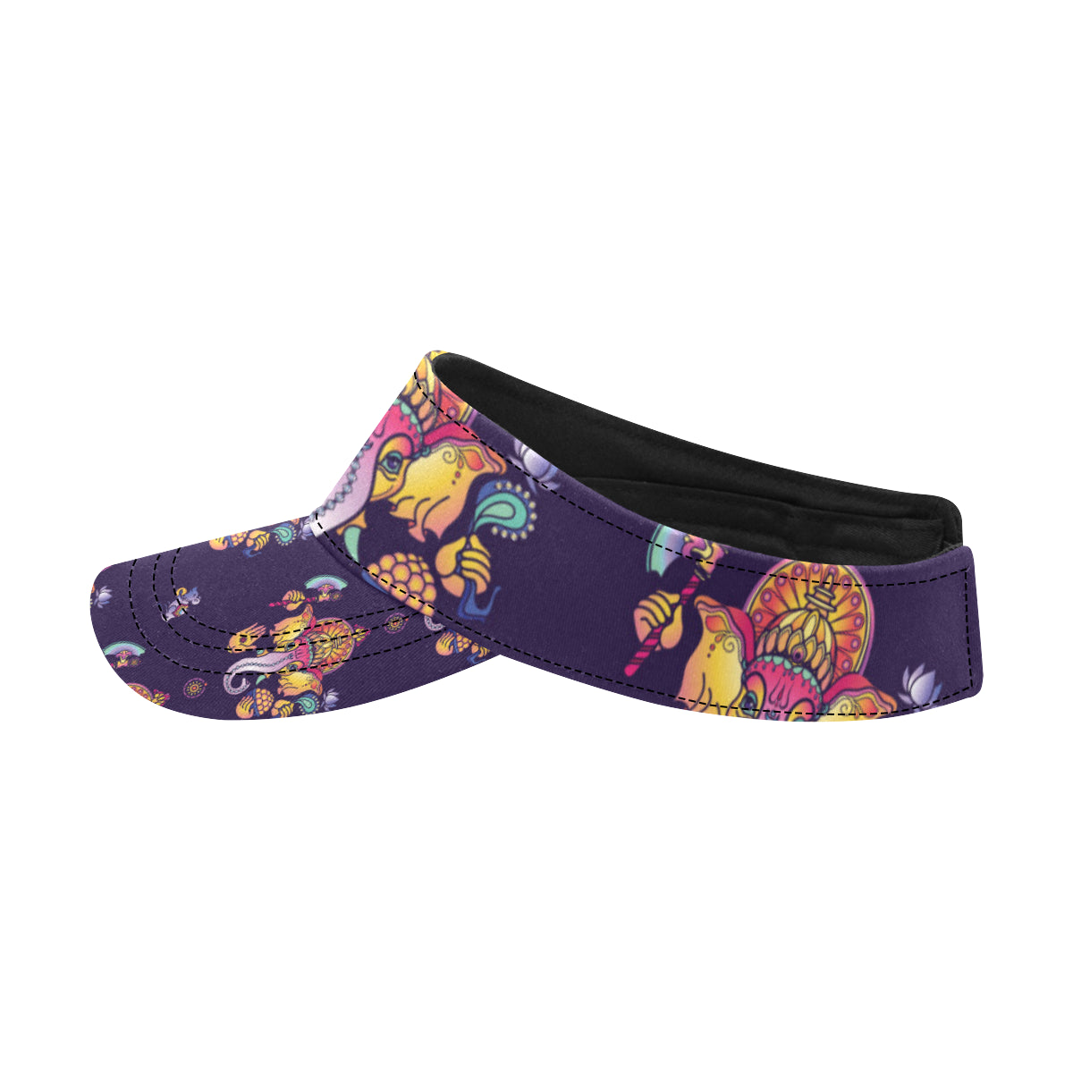 Ganesha Pattern Print Design 04 Unisex Sun Visor