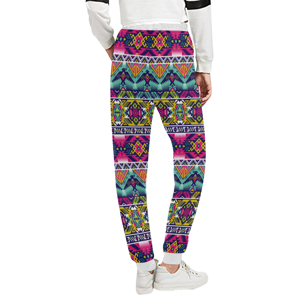 Indian Navajo Color Themed Design Print Unisex Sweatpants