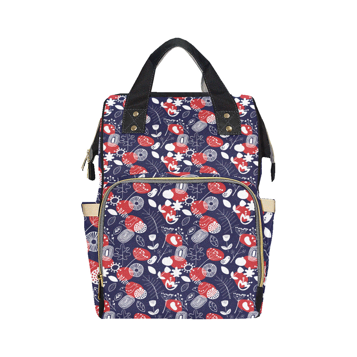 Nordic Pattern Print Design A02 Diaper Bag Backpack