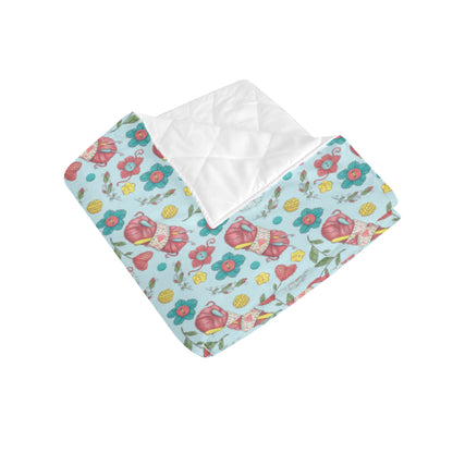 Crochet Pattern Print Design 01 Premium Quilt