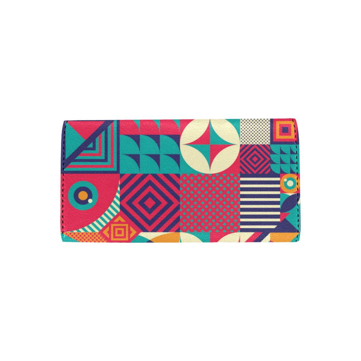 Mosaic Pattern Print Design 03 Women's Trifold Wallet