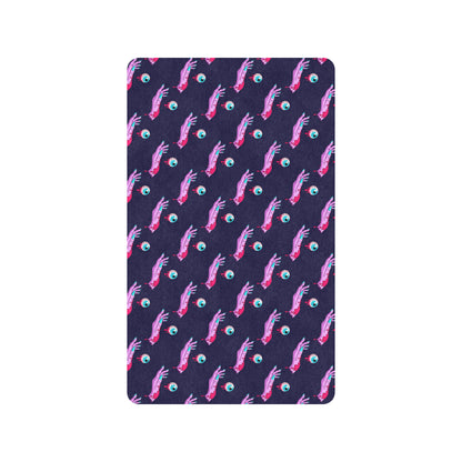 Zombie Pink Hand Design Pattern Print Rubber Doormat