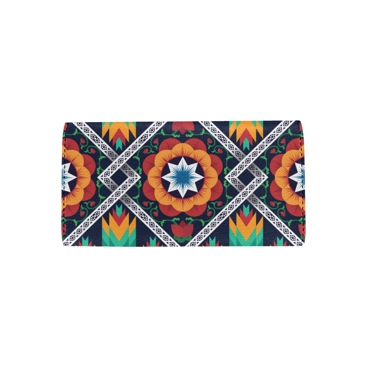 African Kente Women's Trifold Wallet