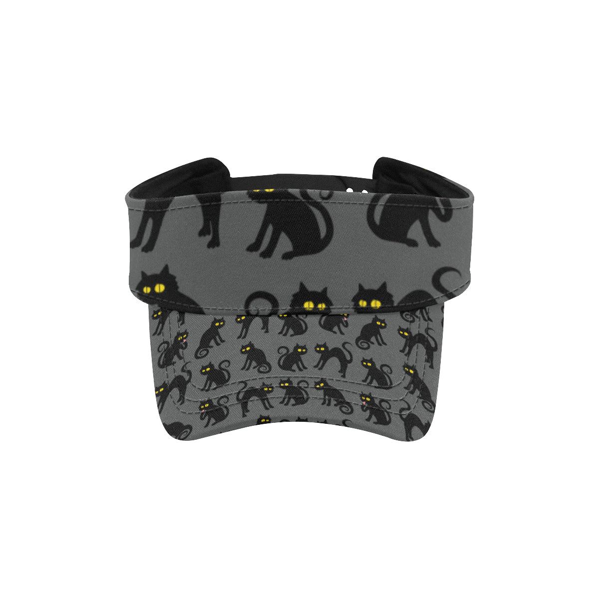 Black Cat Cute Print Pattern Unisex Sun Visor