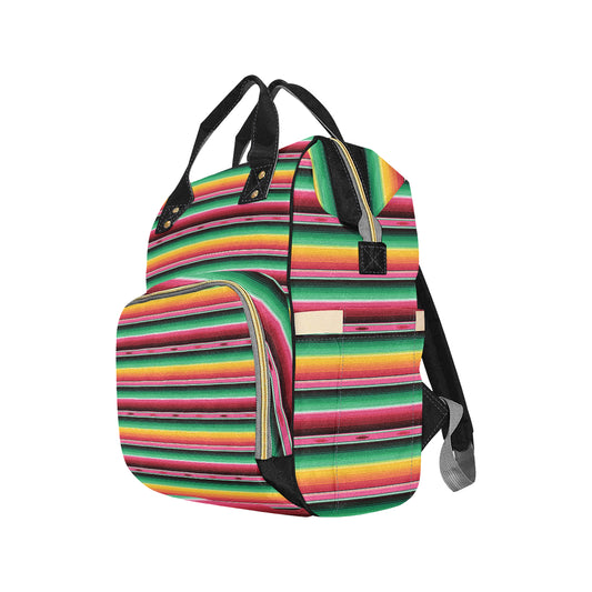 Mexican Blanket Classic Print Pattern Diaper Bag Backpack