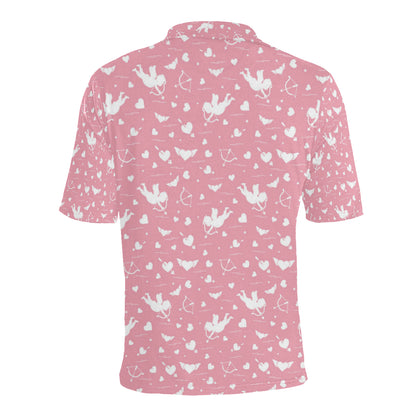 Cupid Pattern Print Design 03 Men Polo Shirt
