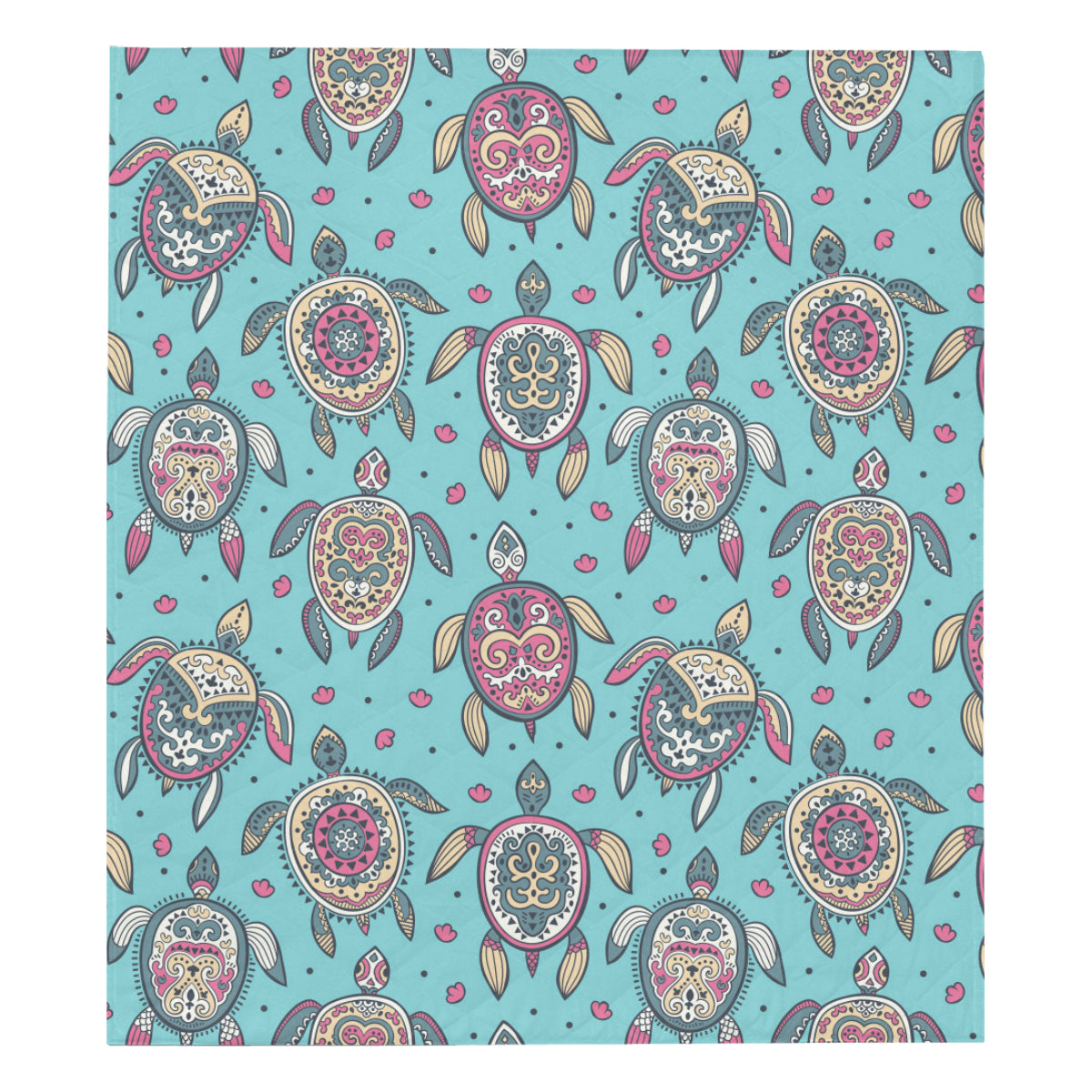 Sea Turtle Art Pattern Premium Quilt