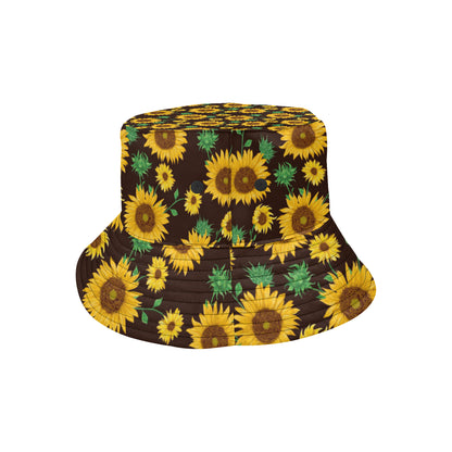 Sunflower Pattern Print Design SF01 Unisex Bucket Hat