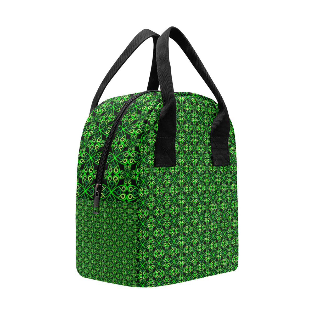 Celtic Green Neon Design Insulated Lunch Bag