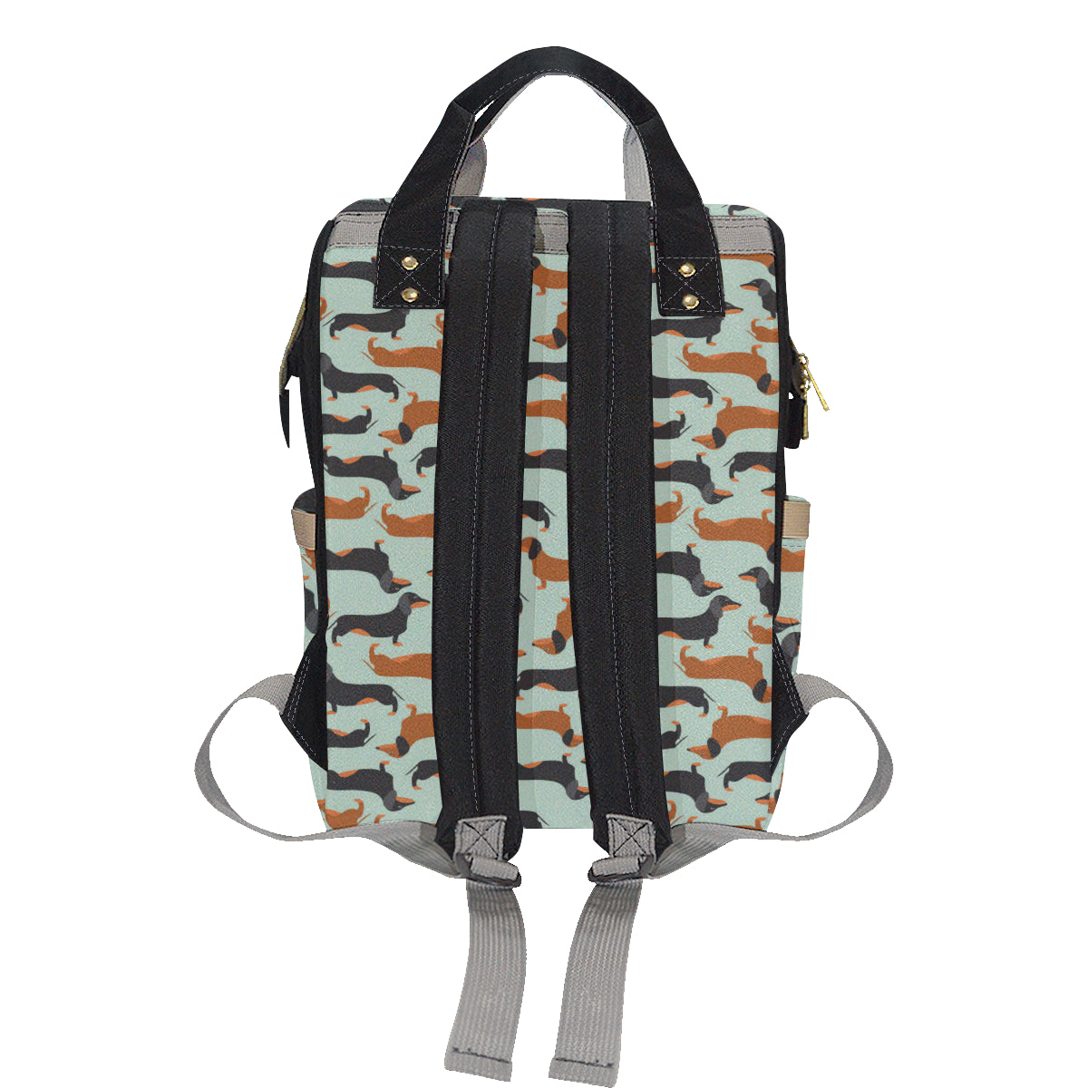 Dachshund Cute Print Pattern Diaper Bag Backpack