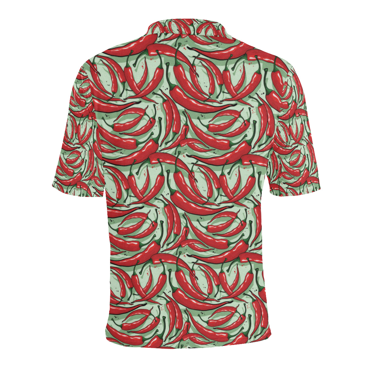 Chilli Pepper Pattern Print Design 04 Men Polo Shirt