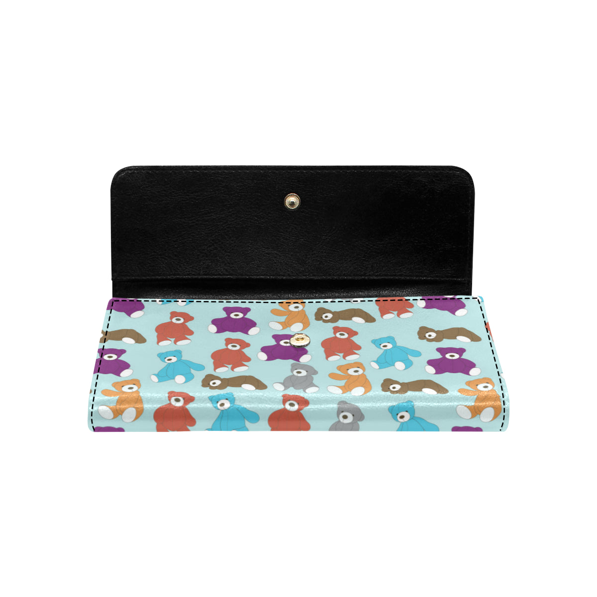 Bear Cute Pattern Print Design 03 Women's Trifold Wallet