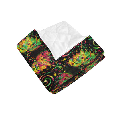 lotus Boho Pattern Print Design LO09 Premium Quilt