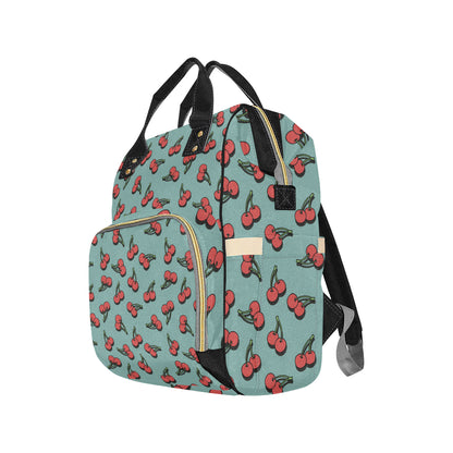 Cherry Pattern Print Design CH03 Diaper Bag Backpack