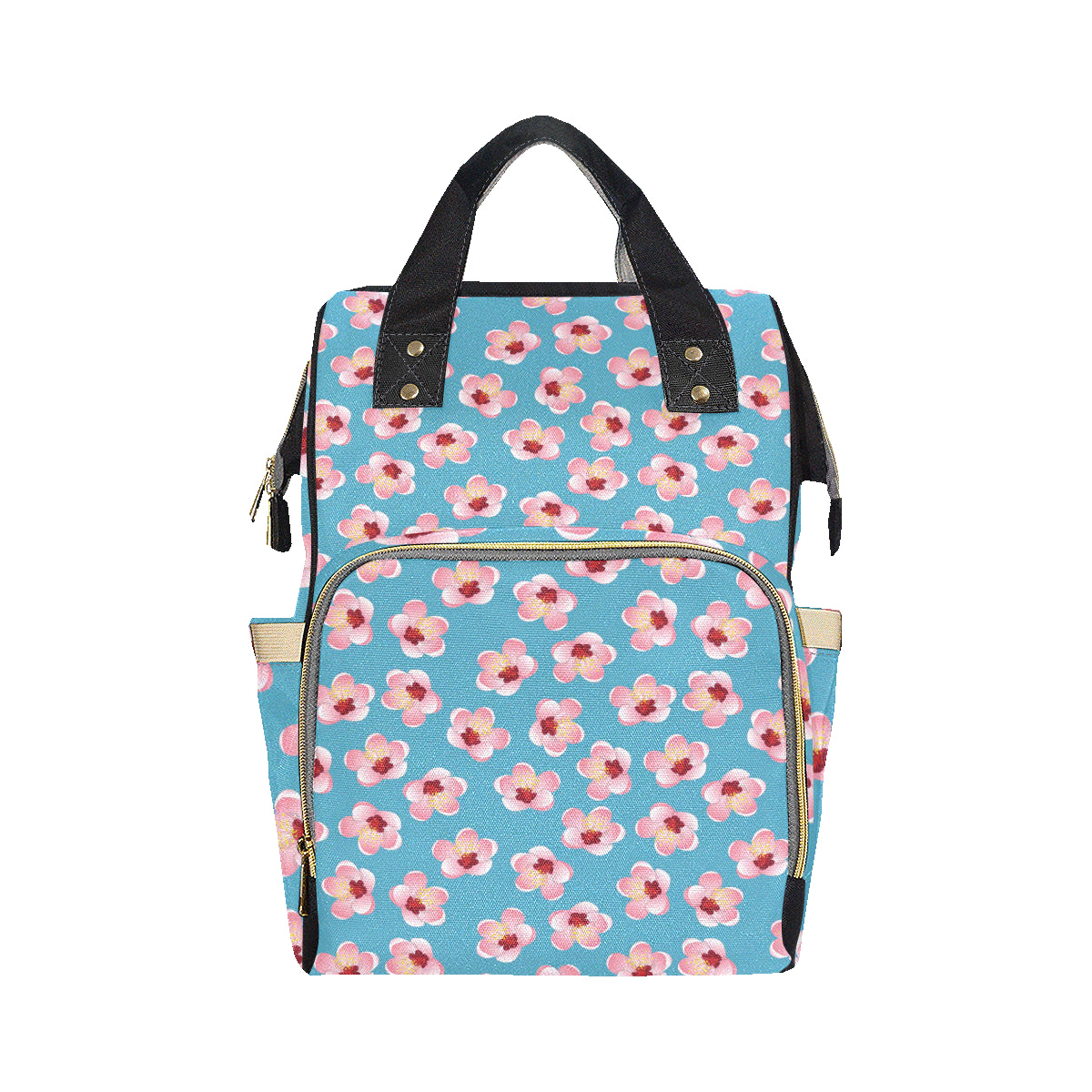 Cherry Blossom Pattern Print Design CB09 Diaper Bag Backpack