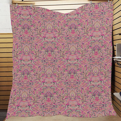 Celtic Pattern Print Design 04 Premium Quilt