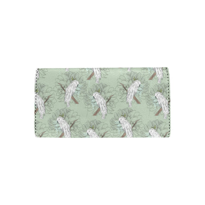 Cockatiel Pattern Print Design 01 Women's Trifold Wallet