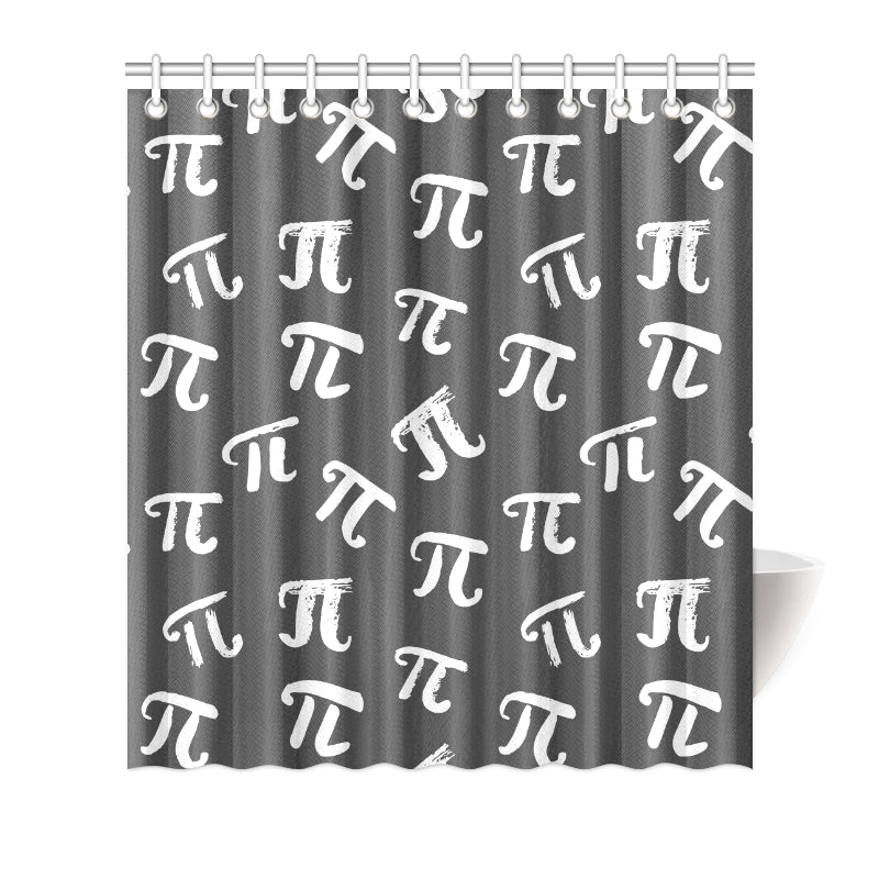 Pi Day Pattern Print Design A02 Shower Curtain