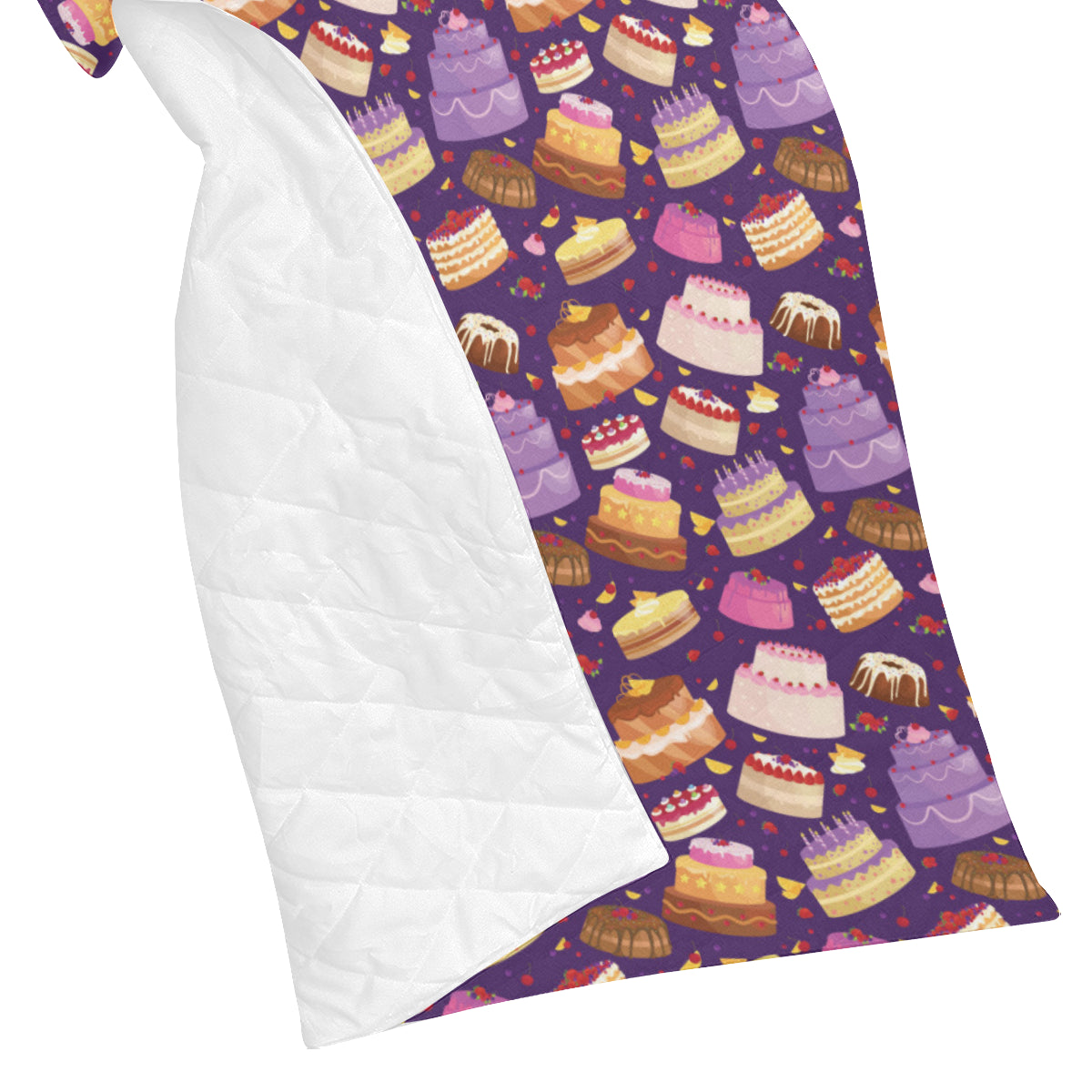 Cake Pattern Print Design 05 Premium Quilt