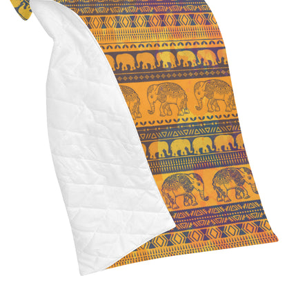Elephant Aztec Premium Quilt