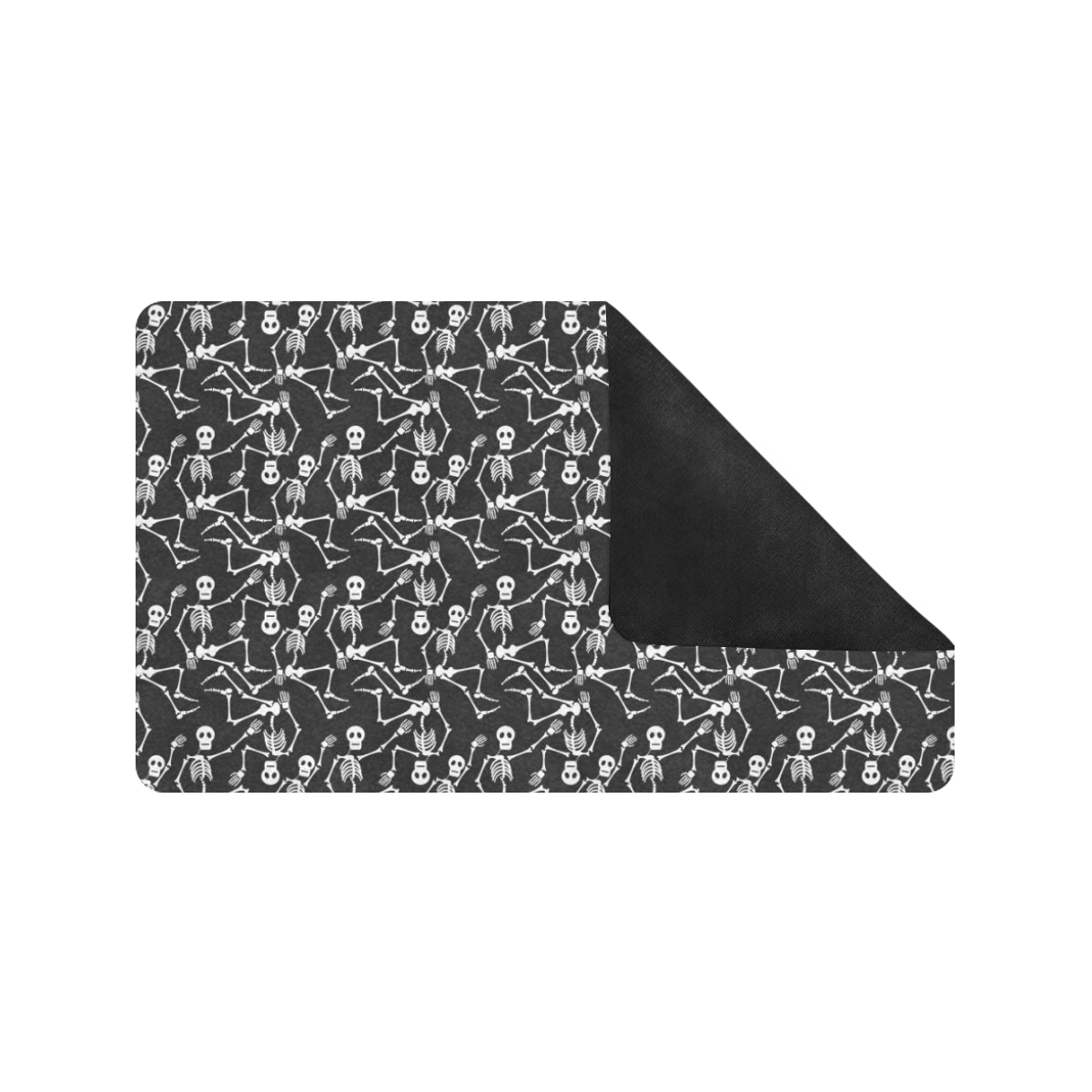 Skeleton Themed Print Rubber Doormat