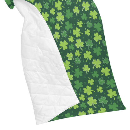 Clover  Pattern Print Design 02 Premium Quilt