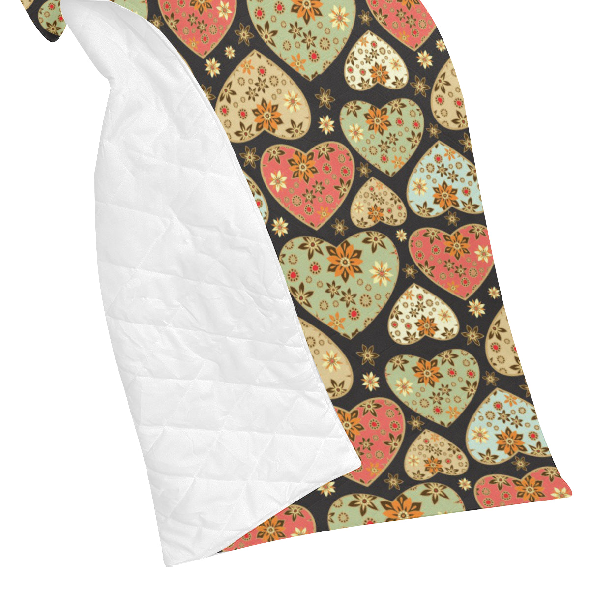 Heart Boho Pattern Print Design HE04 Premium Quilt