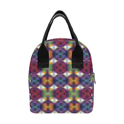 Chakra Eye Print Pattern Insulated Lunch Bag