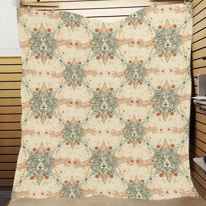 Leo Pattern Print Design 02 Premium Quilt