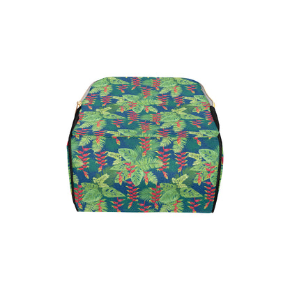 Heliconia Pattern Print Design HL08 Diaper Bag Backpack