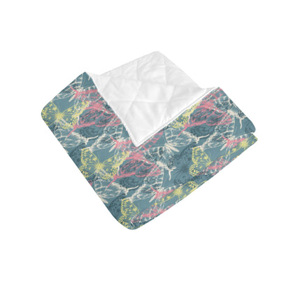 Butterfly Pattern Print Design 01 Premium Quilt
