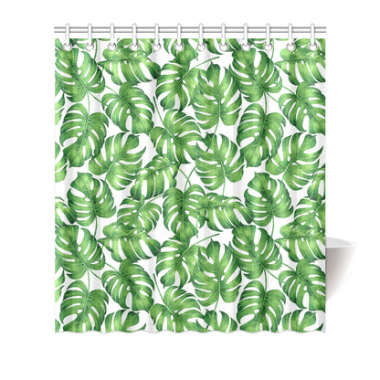 Palm Leaves Pattern Print Design PL08 Shower Curtain