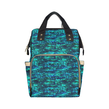 Mermaid Scales Pattern Print Design 06 Diaper Bag Backpack