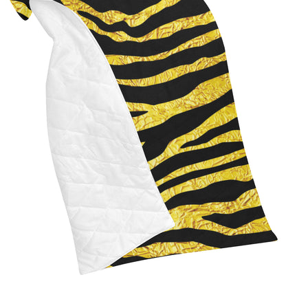 zebra Gold Premium Quilt