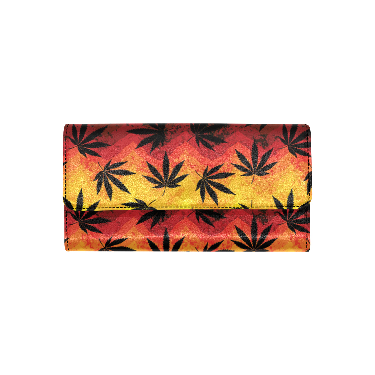 Rasta Pattern Print Design A02 Women's Trifold Wallet