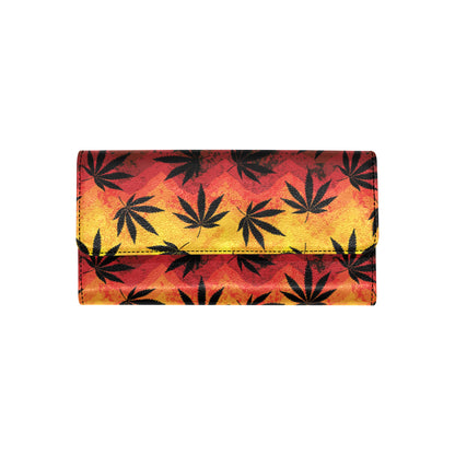 Rasta Pattern Print Design A02 Women's Trifold Wallet
