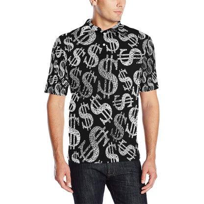 Money Pattern Print Design 02 Men Polo Shirt