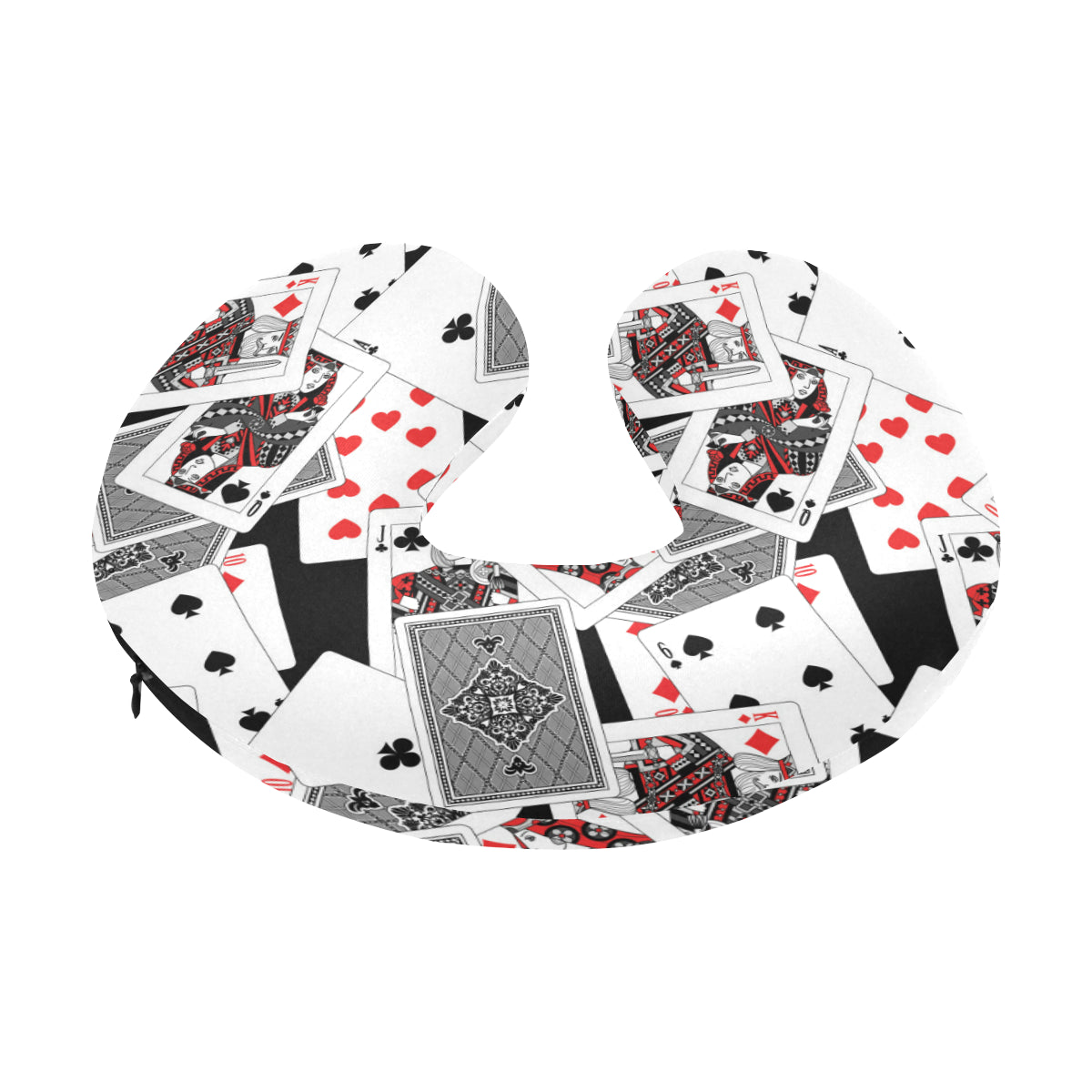 Poker Cards Pattern Print Design A04 U-Shaped Travel Neck Pillow