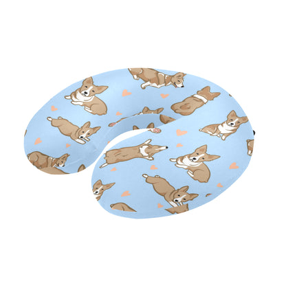 Pembroke Welsh Corgis Pattern Print Design A05 U-Shaped Travel Neck Pillow